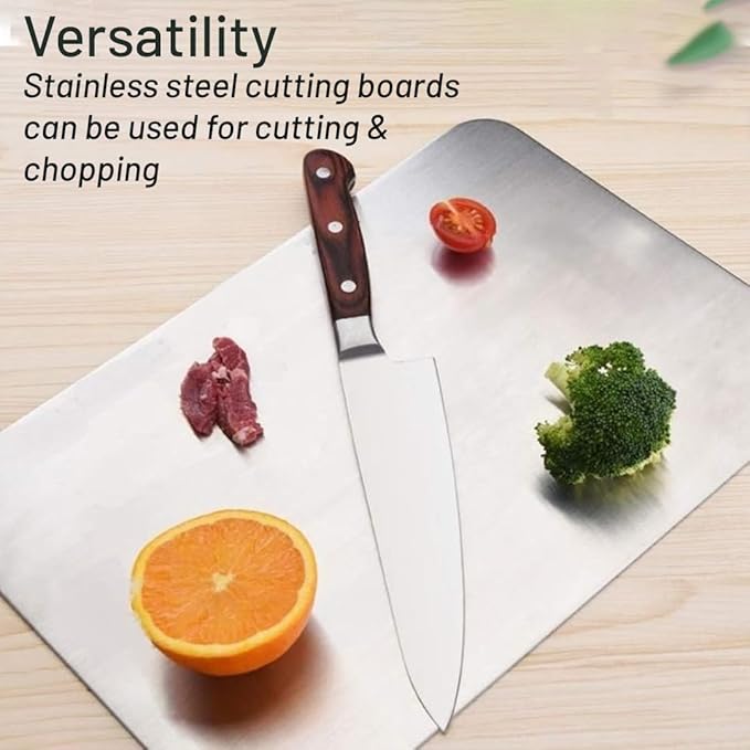 Best Quality  Stainless Steel Cutting Chopping Board for Fruit, Vegetable and Kitchen Chopping