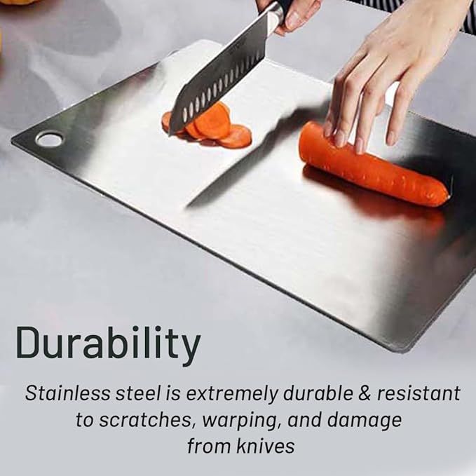 Best Quality  Stainless Steel Cutting Chopping Board for Fruit, Vegetable and Kitchen Chopping