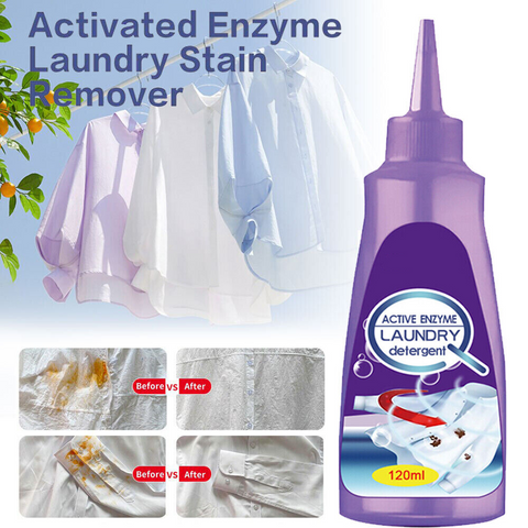 🌟Active Enzyme Laundry Stain Remover🌟| 🔥50% Off 🔥| Stain ki Chutti | COD + Free Shipping 🚚 |⭐⭐⭐⭐⭐