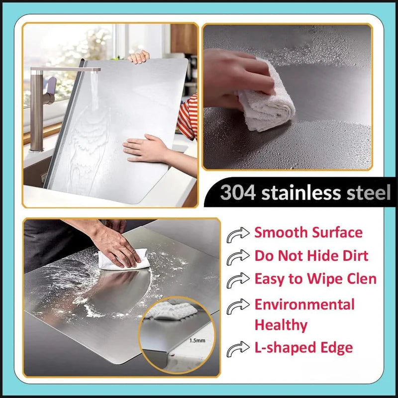 Best Quality  Stainless Steel Cutting Chopping Board for Fruit, Vegetable and Kitchen Chopping