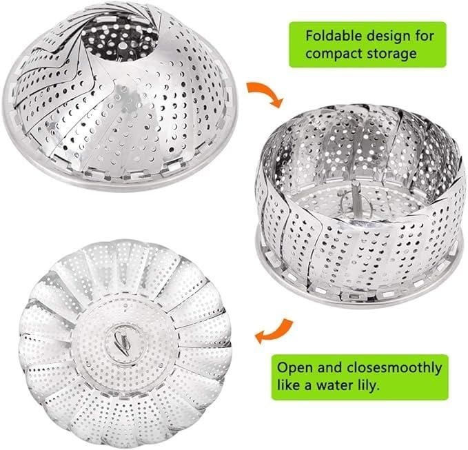 Stainless Steel Steamer basket for Veggie/Seafood