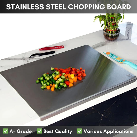 Best Quality  Stainless Steel Cutting Chopping Board for Fruit, Vegetable and Kitchen Chopping